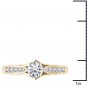 14k Yellow Gold 1.00Ct Round Cut Diamond Classic Solitaire Engagement Ring HI I2