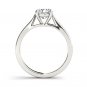 1.00 Ct 14K White Gold Round Cut Natural Diamond Solitaire Engagement Ring