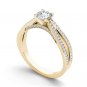 14k Yellow Gold 1.00 Ct Natural Round Cut Diamond Solitaire Engaement Ring HI I2