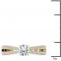 14k Yellow Gold 1.00 Ct Natural Round Cut Diamond Solitaire Engaement Ring HI I2