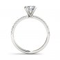 14K White Gold 1.25 Ct Round Cut Diamond Classic Solitaire Engagement Ring HI