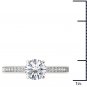 14K White Gold 0.996 Ct Round Cut Diamond Classic Solitaire Engagement Ring HI