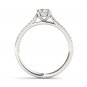 14K White Gold 1.00 Ct Round Cut Diamond Clssic Solitaire Engagement Ring HI I2