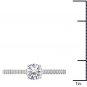 14K White Gold 1.00 Ct Round Cut Diamond Clssic Solitaire Engagement Ring HI I2