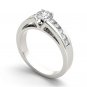 14K White Gold 1.25 Ct Natural Round Cut Diamond Solitaire Engagement Ring I2