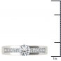 14K White Gold 1.25 Ct Natural Round Cut Diamond Solitaire Engagement Ring I2