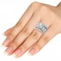 14k White Gold 1.25 Ct Round Cut Diamond Classic Engagement Ring Set HI I2 Size
