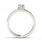 14K White Gold 1.00 Ct Natural Round Cut Diamond Classic Engagement Ring HI I2
