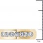 14k Yellow Gold 1.00 Ct Round Diamond Seven Stone Men's Wedding Band Ring HI I2