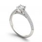 14K White Gold 1.50 Ct Round Cut Diamond Classic Solitaire Engagement Ring HI I2