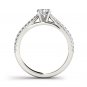14K White Gold 1.20 Ct Round Cut Diamond Classic Solitaire Engagement Ring HI I2