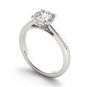 14K White Gold 1.00 Ct Natural Round Cut Diamond Solitaire Engagement Ring HI