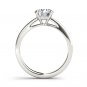 14K White Gold 1.00 Ct Natural Round Cut Diamond Solitaire Engagement Ring HI