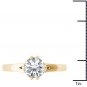 1.00 Ct 14K Yellow Gold Round Cut Natural Diamond Solitaire Engagement Ring HI
