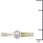 14K Yellow Gold 1 Ct Round Cut Diamond Classic Solitaire Engagement Ring HI I2