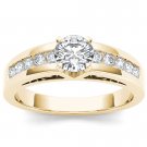 14K Yellow Gold 1.25 Ct Natural Round Cut Diamond Solitaire Engagement Ring I2