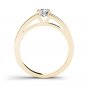 14K Yellow Gold 1.25 Ct Natural Round Cut Diamond Solitaire Engagement Ring I2