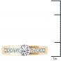 14K Yellow Gold 1.25 Ct Natural Round Cut Diamond Solitaire Engagement Ring I2