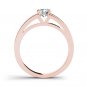 14K Rose Gold 1.25 Ct Natural Round Cut Diamond Solitaire Engagement Ring I2