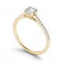 14K Yellow Gold 1.00 Ct Round Cut Diamond Clssic Solitaire Engagement Ring HI I2