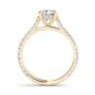 Genuine 14K Yellow Gold 1.25 Ct Diamond Classic Solitaire Engagement Ring I2