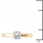 14k Yellow Gold 1.00 Ct Round Cut Diamond Bold Solitaire Engagement Ring HI I2