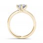 14k Yellow Gold 1.25 Ct Round Cut Diamond Classic Solitaire Engagement Ring HI