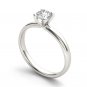14k White Gold 1.00 Ct Round Cut Diamond Bold Solitaire Engagement Ring HI I2