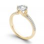 14k Yellow Gold 1.25 Ct Round Cut Diamond Classic Solitaire Engagement Ring I2