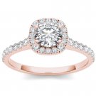 14K Rose Gold 1.00 Ct Round Cut Diamond Clssic Solitaire Engagement Ring HI I2