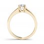 14K Yellow Gold 1.00 Ct Round Cut Diamond Clssic Solitaire Engagement Ring HI