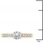 14K Yellow Gold 1.00 Ct Round Cut Diamond Clssic Solitaire Engagement Ring HI
