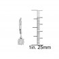 Natural 14k 0.20 Ct Round Cut Diamond Dangle Earrings HI I2 Leverbacks