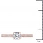 14k Rose Gold 0.75 Ct Round Cut Diamond Classic Solitaire Engagement Ring HI I2
