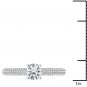 Solid 14k White Gold 1.00 Ct Round Cut Diamond Solitaire Engaement Ring HI I2
