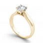 14K YellowGold 0.75 Ct Natural Round Cut Diamond Solitaire Engagement Ring HI