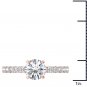 14K Rose Gold 0.998 Ct Round Cut Diamond Classic Solitaire Engagement Ring HI