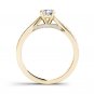 Solid 14k Yellow Gold 1.00Ct Round Cut Diamond Classic Solitaire Engagement Ring