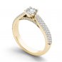 14k Yellow Gold 1.00 Ct Round Cut Diamond Classic Solitaire Engagement Ring