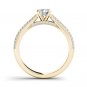 14k Yellow Gold 1.00 Ct Round Cut Diamond Classic Solitaire Engagement Ring