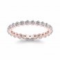 1.00 Ct Round Cut Diamond Women's Eternity Band in 14k Rose Gold (H-I, I2)