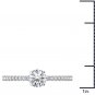 Genuine 14K White Gold 0.75 Ct Diamond Classic Solitaire Engagement Ring