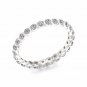 1.00 Ct Round Cut Diamond Women's Eternity Band in 14k White Gold (H-I, I2)