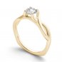 14K Yellow Gold 0.50 Ct Natural Round Cut Diamond Solitaire Engagement Ring HI
