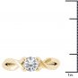 14K Yellow Gold 0.50 Ct Natural Round Cut Diamond Solitaire Engagement Ring HI