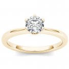 14k Yellow Gold 0.75 Ct Round Cut Diamond Six Prong Solitaire Engagement Ring 14k Yellow Gold 0.75 Ct Round Cut Diamond Six Prong Solitaire Engagement Ring