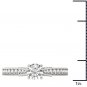 14K White Gold 1.0 Ct Natural Round Cut Diamond Clssic Solitaire Engagement Ring