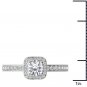 14K White Gold 1.00 Ct Natural Round Cut Diamond Vintage Halo Engagement Ring HI