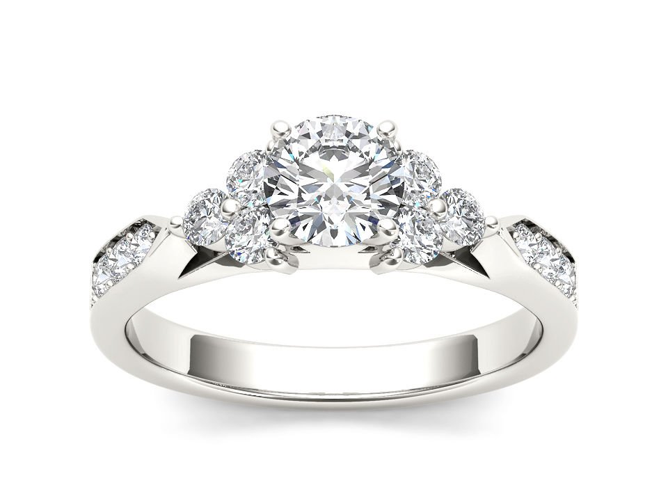14K White Gold 1.00 Ct Round Cut Diamond Classic Solitaire Engagement Ring I2