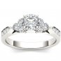 14K White Gold 1.00 Ct Round Cut Diamond Classic Solitaire Engagement Ring I2